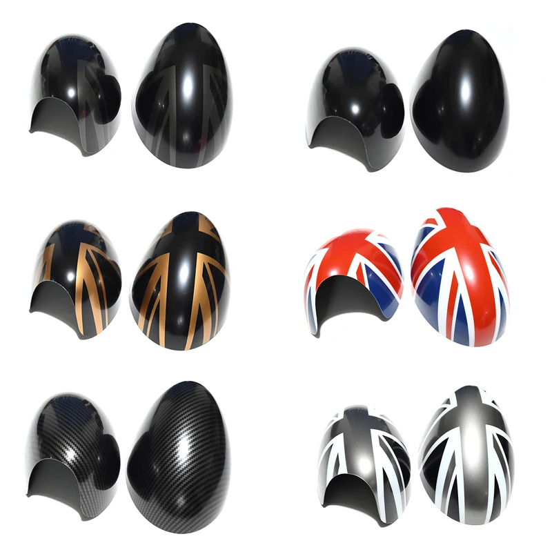 2pcs für Mini Cooper R50 R52 R53 Rückansicht Seitenflügel Spiegel Aufkleber  Abdeckung Caps Union Jack Auto Styling Zubehör