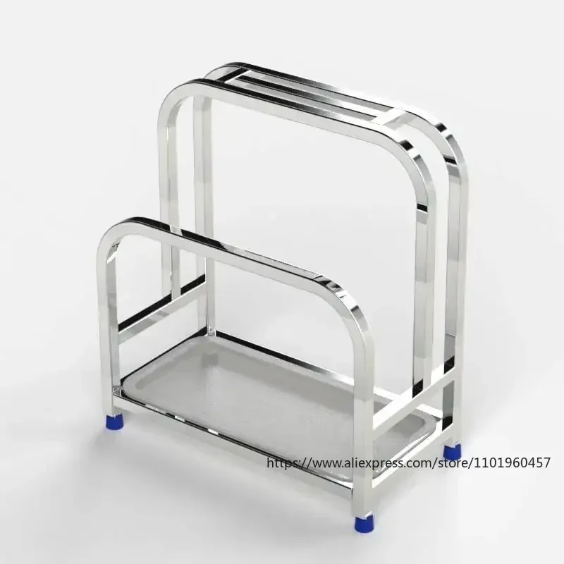 304 Stainless Steel Knife Holder, Chopping Board Rack, Kitchen Special Storage Rack, Cutting Board Rack, Knife Seat Rack 2