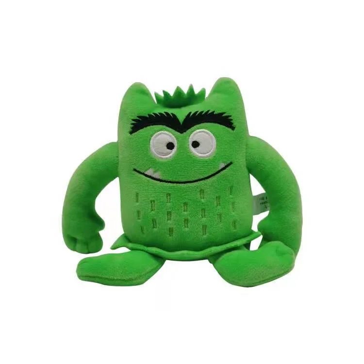 6 Stks/set 6 Kleuren Kawaii De Kleur Monster Pluche Pop Kinderen Monster Kleur Emotie Plushie Gevulde Speelgoed Voor Kinderen Verjaardag geschenken