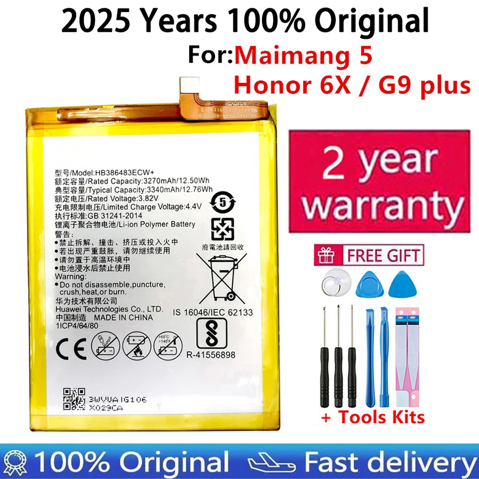 Batteria Huawei Nova Plus HB386483ECW - Foto 6