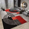 Modern Geometry Living Room Carpets Red Black Abstract Bedroom Bedside Decor Rug Sofa Table Beside Mats Large Area Rugs ковер 러그 1