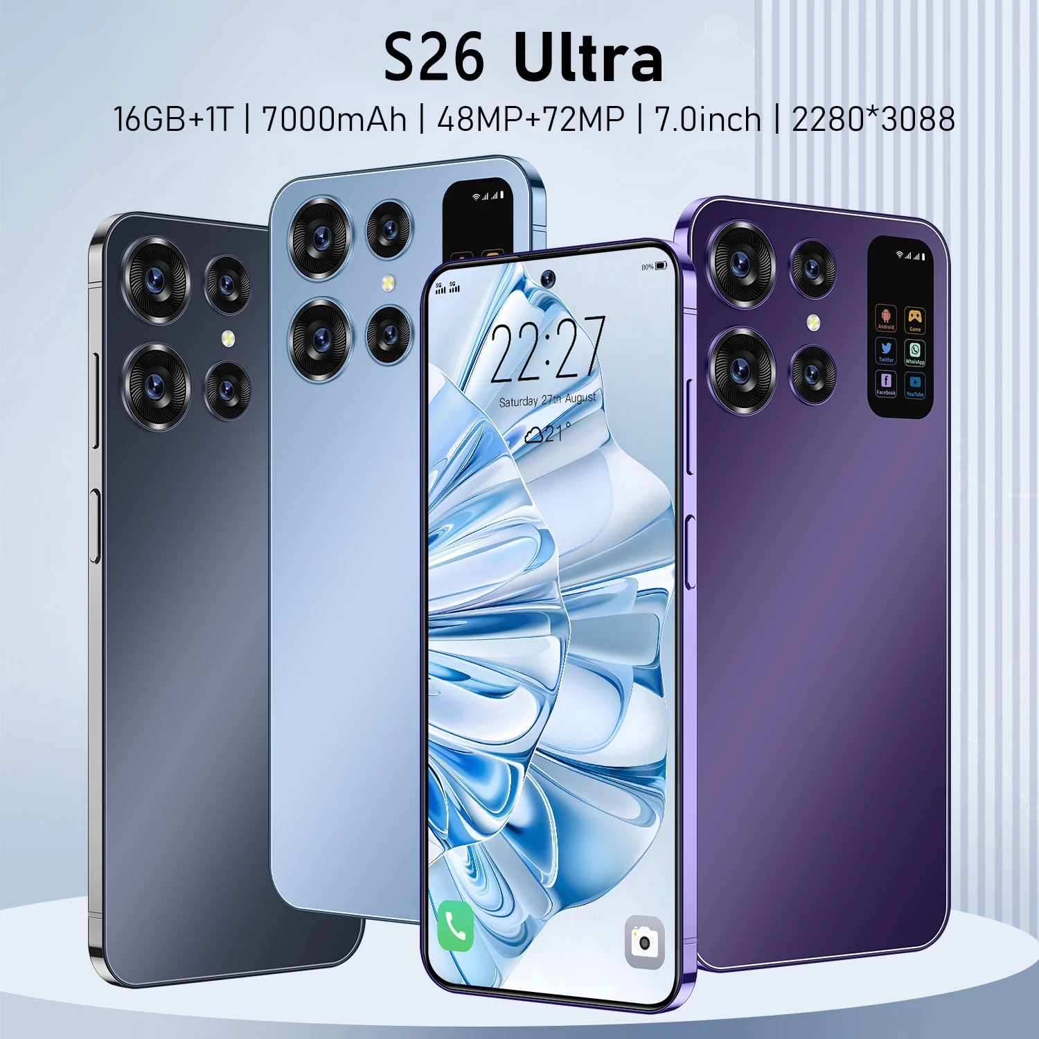 S26-Ultra-16G-1TB-7-0inch-Android-phone-48MP-72MP-7000mAh-5G-phone ...
