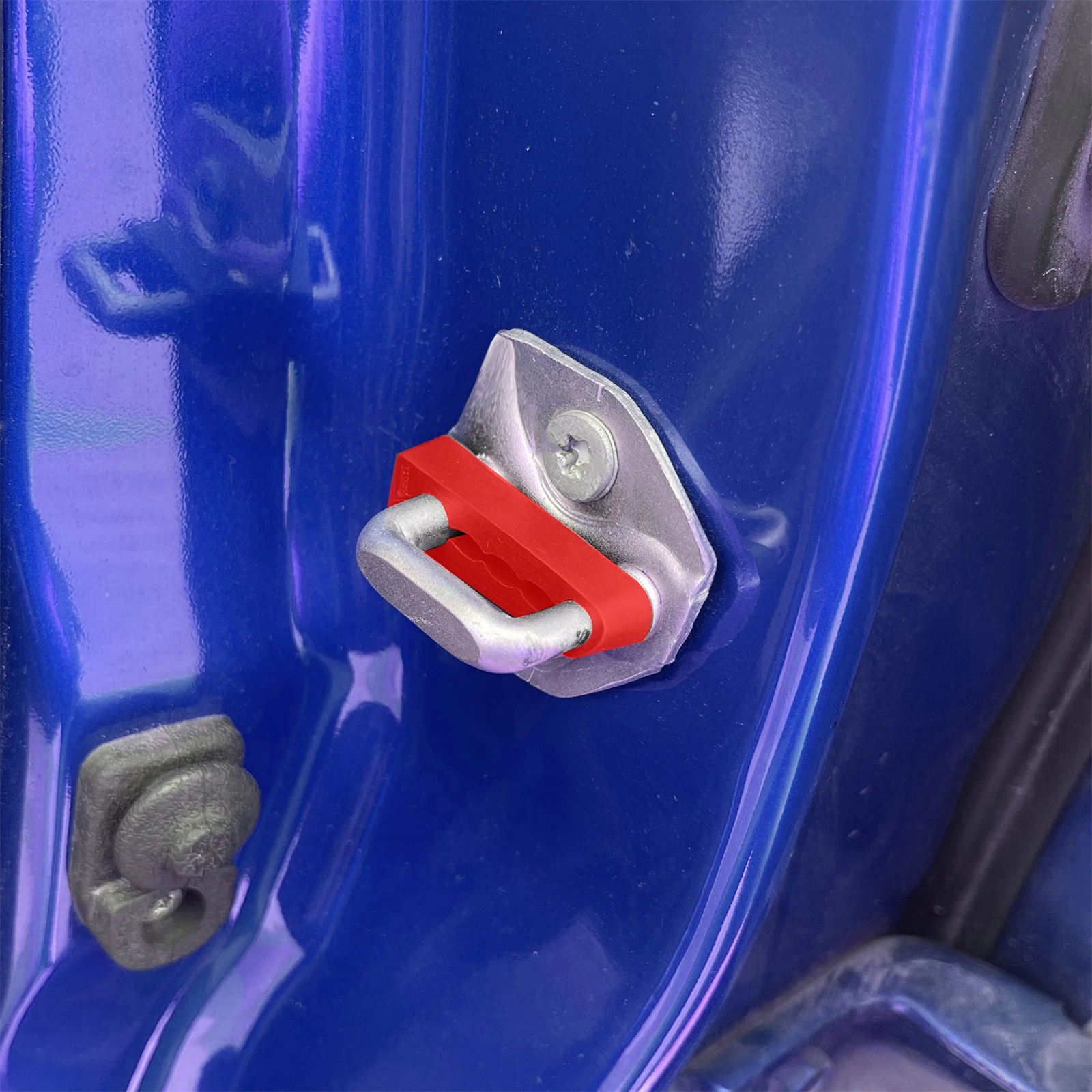 Car Door Lock Damper Car Interior Accessories Car Sound Deadener Car Exterior Accessories Sound Damper Door Lock Buffer For Subaru Forester Impreza Outback XV Rattling STOP Screaks Door Striker Deaf Gap Seal Deadening