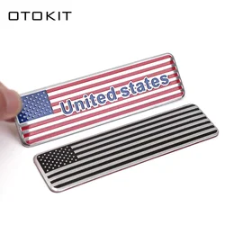 OTOKIT Automobile Motorcycle Exterior Accessories United States Of America USA National Flag Aluminum Alloy Car Stickers