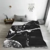 Tom Kaulitz Blankets Fleece Winter Pop-Rock Band Multi-function Lightweight Thin Throw Blankets for Sofa Couch Rug Piece 3