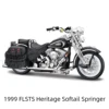 Maisto 1:18 Harley Davidson 1999 FLSTS Heritage Softail Springer Die Cast Vehicles Collectible Hobbies Motorcycle Model Toys 1
