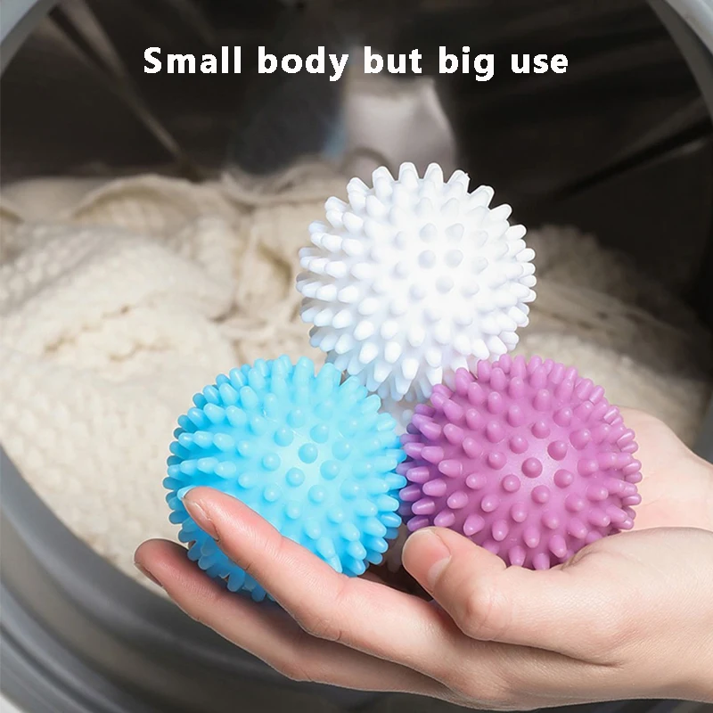 

PVC Dryer Ball Reusable Laundry balls Washing Machine Drying Fabric Softener Ball for Home Clothes Cleaning Ball Tool Accessory