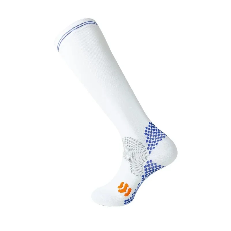 여성용 중간 종아리 압축 양말, 달리기 및 요가용, 스포티 여름 피트니스 스타킹, 미끄럼 방지 롱 튜브 양말