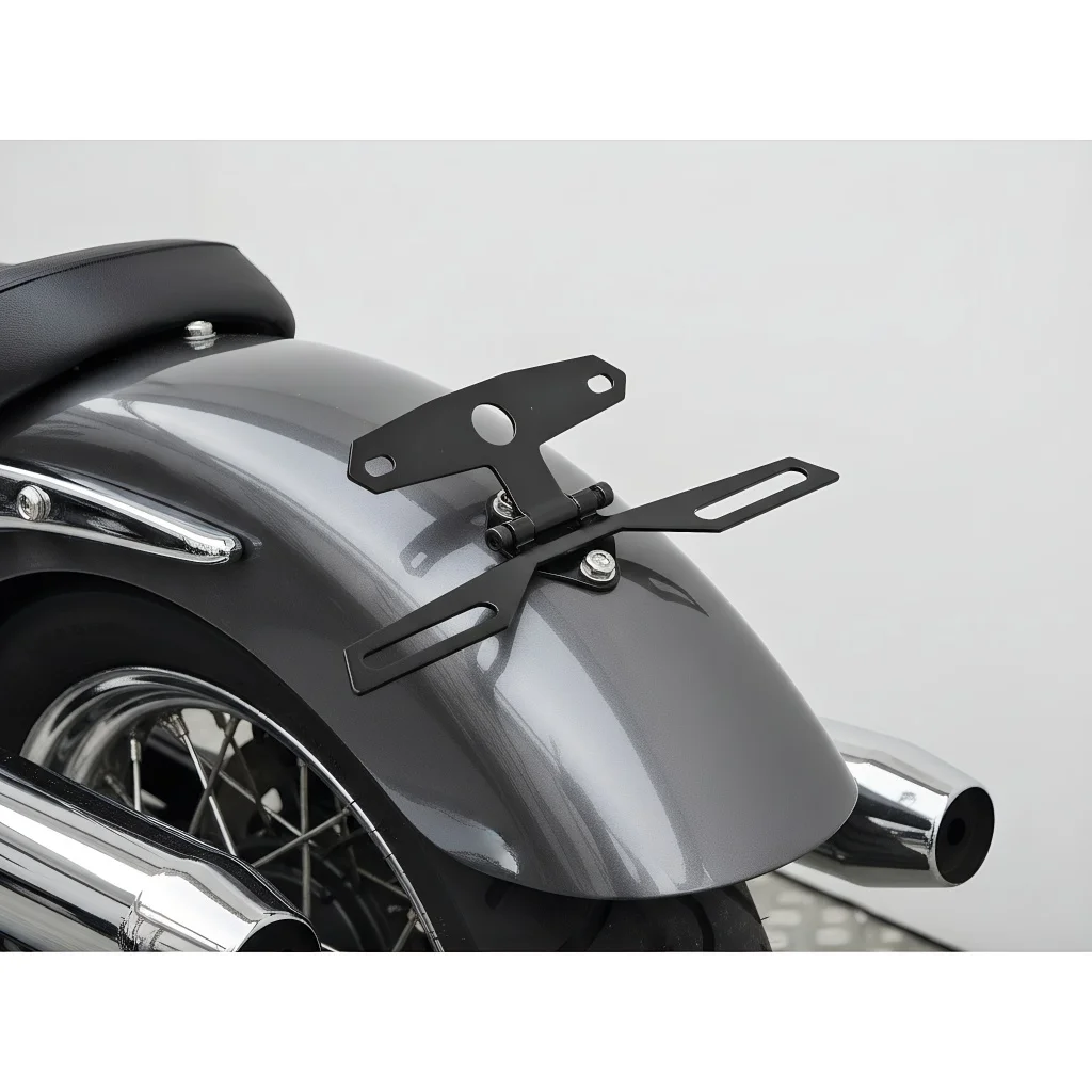 오토바이 후면 번호판 홀더: 번호판 및 테일 라이트용 접이식 브래킷