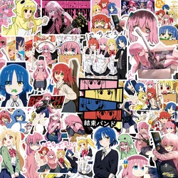 BOCCHI THE ROCK! Cute Cartoon Band Girl Anime Stickers - Fun Decals for Kids' Toys, Notebooks, Phones, and More (10/30/75pcs) (75PCS)
