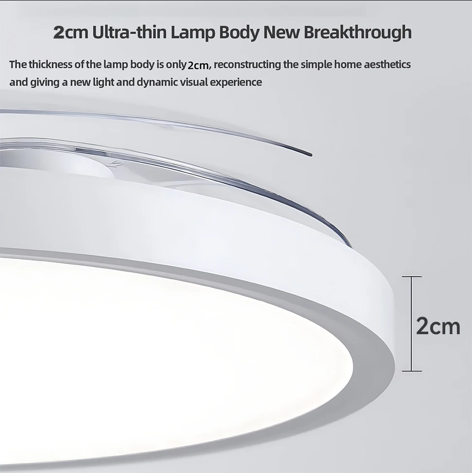 Silent Ceiling Fan Light for Bedroom Decorative Lighting Lamp Air Invisible Blade Retractable Smart Ceiling Fan with Light