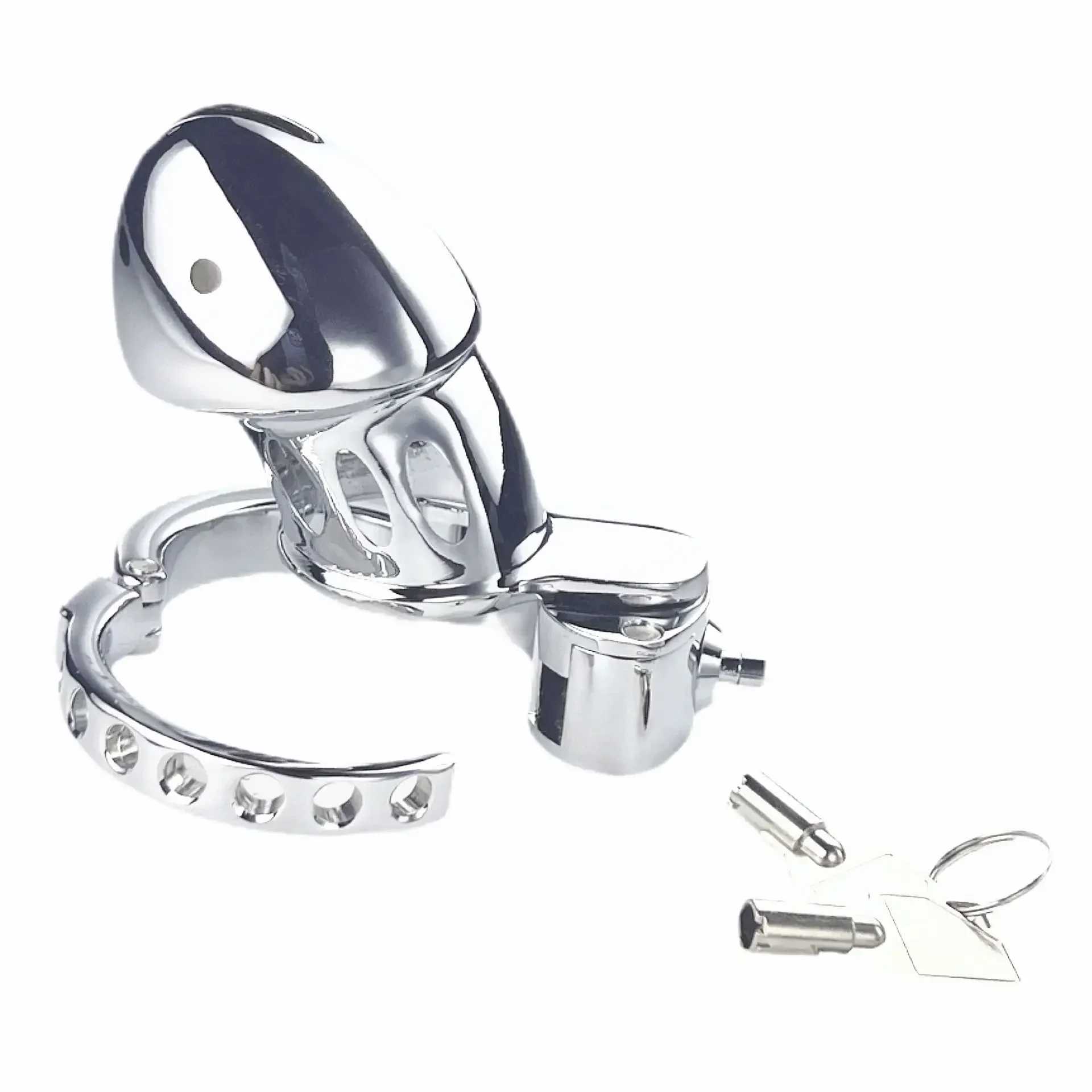 Penis Chastity Cage Chastity Lock Sex Toy Chastity Cage Accessory Penis Cock Ring Adjustable Male Metal Heavy Penis Cage Lock Bird Chastity Cage Cock Ring Slave Bondage Restraint Sex Toy Male