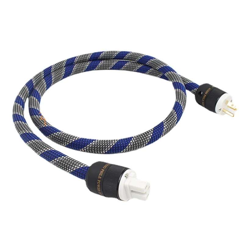 Фото Аудиофил OFC медный проводник 3*4 мм кабель Hi-Fi аудио усилитель CD Amp AU US Plug Power Line №4