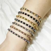 Metal Stainless Steel Waterproof Jewelry Women's High Quality 18K Gold Charm Sand Ball Shiny Beads Mixed Color Elastic Bracelets 2