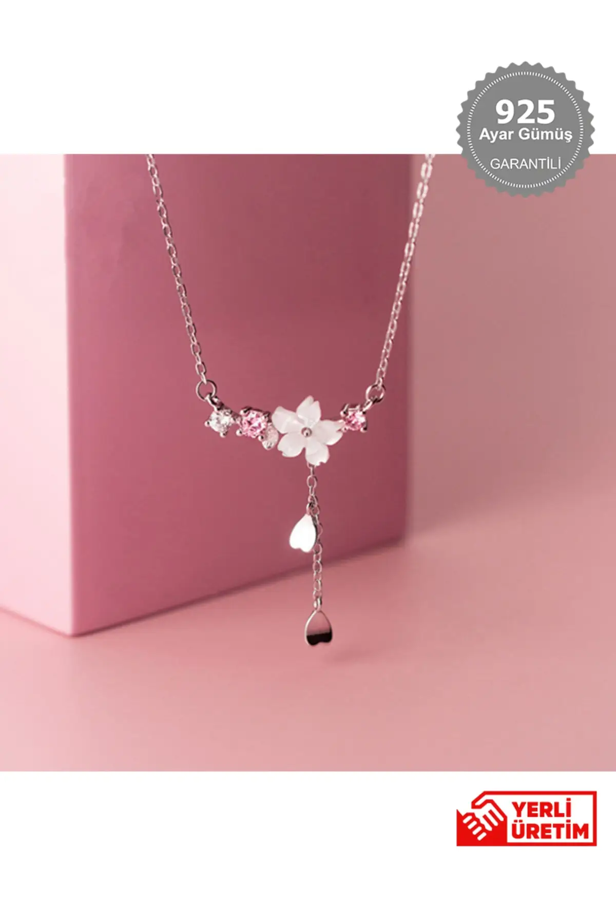 Spring's Sun Cherry Blossom Necklace Silver Jewelry & Jewelry Accessory -  AliExpress