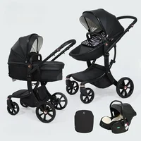 3-in-1 High Landscape Baby Stroller with Car Seat – Versatile & Comfortable for Newborns 3