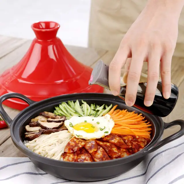 Tajine XL 35 Cm In Terracotta Dipinta A Mano – Pentola Marocchina Per 5/6 Persone + Ebook Ricette
