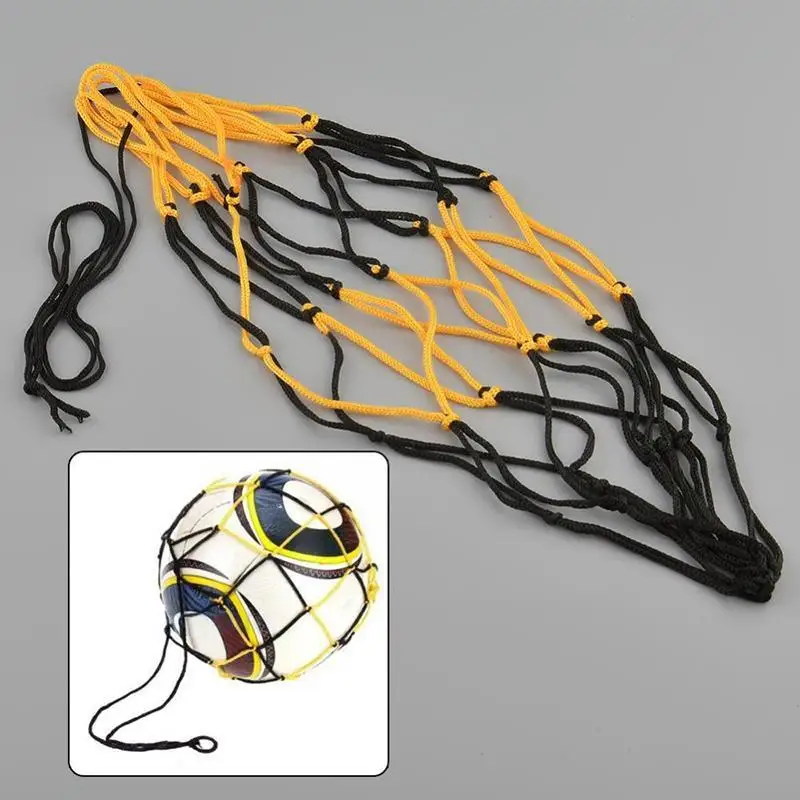 

1pc Outdoor Sporting Nylon Mesh Net Bag For Volleyball Basketball Football Soccer Portable Sports Balls Carry Bag Equipment R4j0