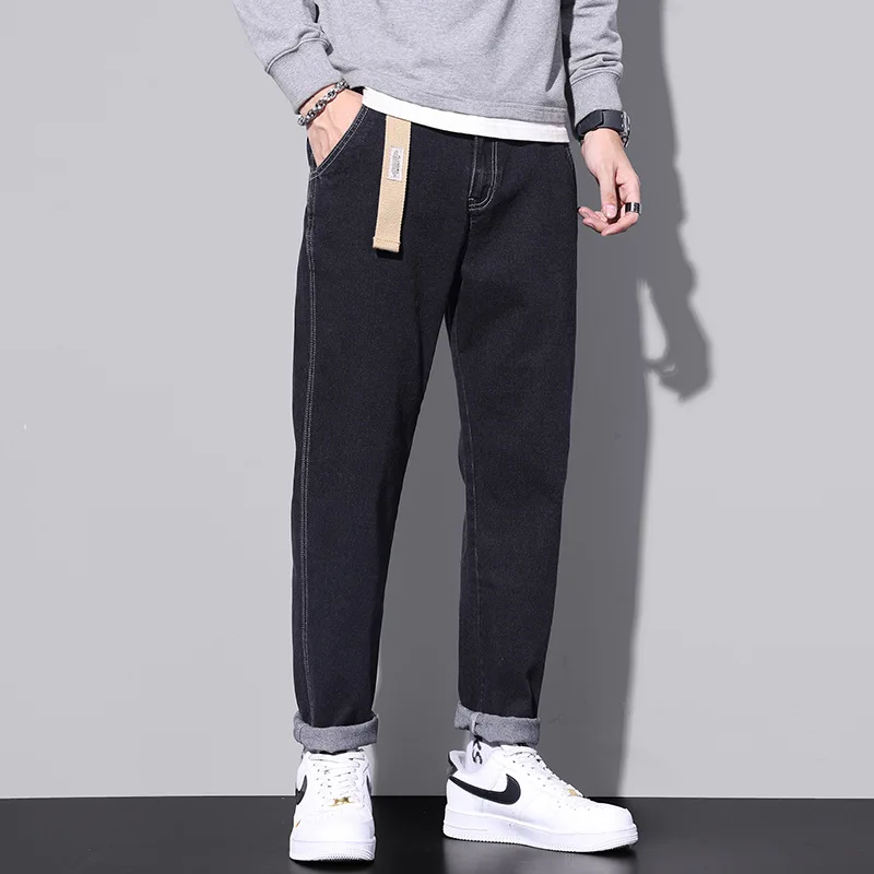 2023 New Winter Autumn Mens Cotton Casual Jeans For Men High Quality Male Pants