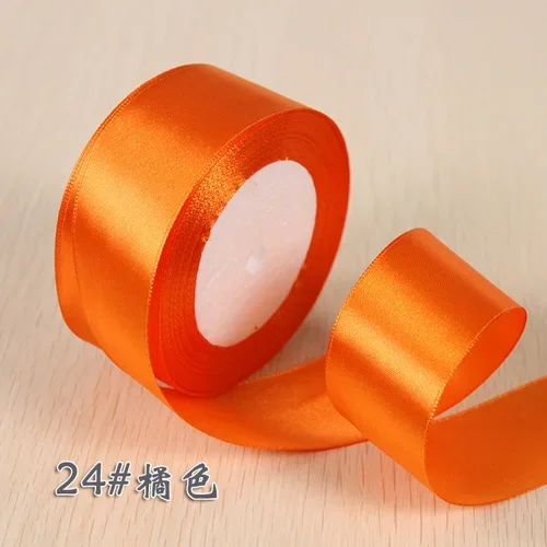 Luxurious Silk Satin Ribbon Roll for Gift Wrapping and Decorative Crafts – Multiple Widths Available