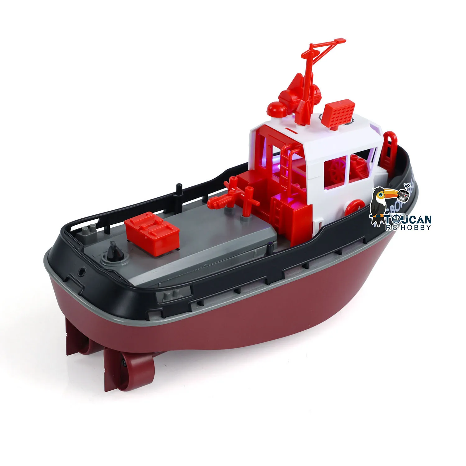 2.4G RC Mini Boats Toys RTR Heng Long 1/72 Scale RC Tugboat Long Range Wireless Remote Control Tugboats Model Servo Motor Gifts 5