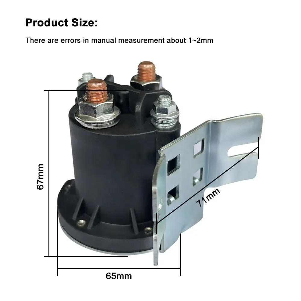 전기 스태커 지게차 테일 플레이트 오일 펌프 스타트 스위치 릴레이 플레이트, DC 접촉기, 12V, 24V, 200A