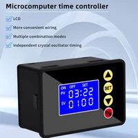 DC 12V 24V AC 110V-220V Microcomputer Time Controller Programmable Digital Timer Delay Switch Relay Module LCD Timing Relay 1