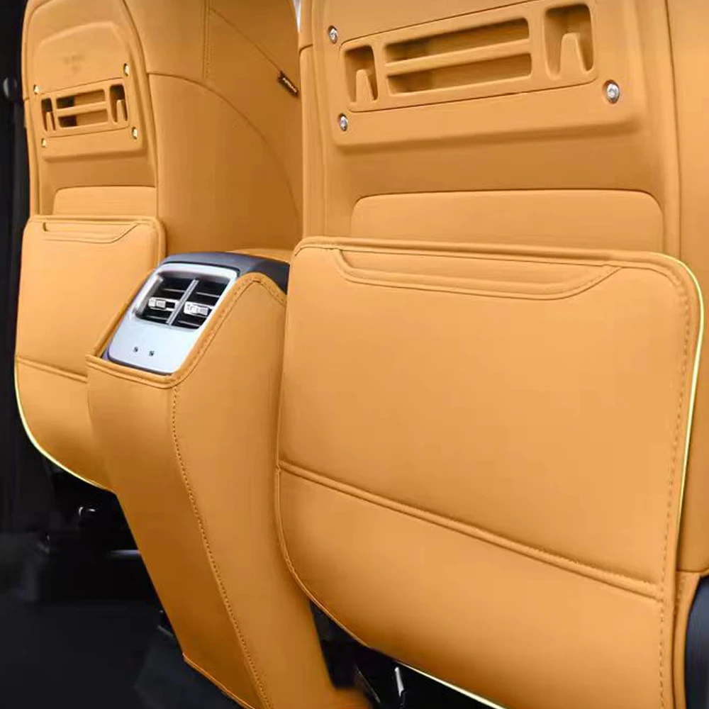 자동차 2피스 다기능 보관함 시트 안티 킥 패드 후면 보관 가방 26 Chery iCAR V27 내부 보호에 적합