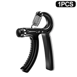 Adjustable Grip Strength Trainer with Finger Exerciser for Muscle Building and Recovery (1PCS-Hand Gripper)