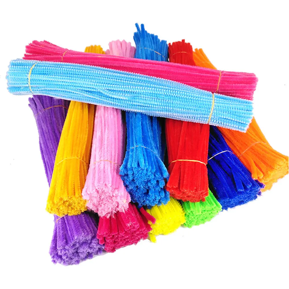 Chenille Pipe Cleaners Craft Supplies Craft Toys Chenille Craft Supplies 100pcs