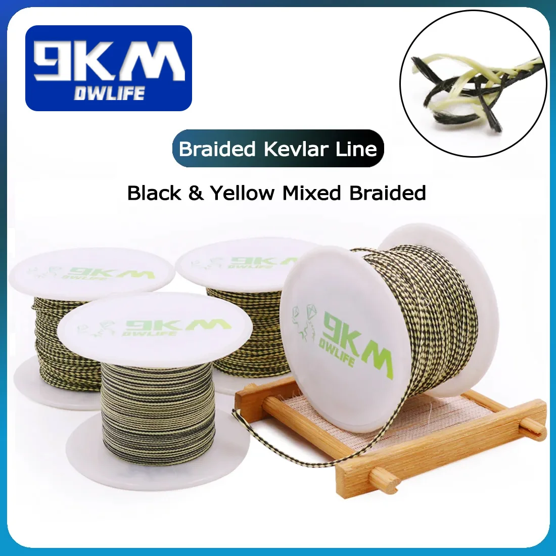 Kevlar Line Braided Fishing Line 50~500ft Kite Flying String Outdoor High  Strength Camping Hiking Backpacking Cord Yellow&black - AliExpress