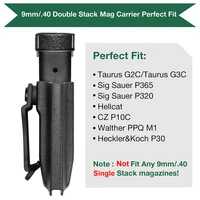 Tactical IWB/OWB Magazine Holster Universal Mag Carrier Holders for 9mm/.40 Caliber Magazine Holster for Waistband Conceal Carry 2