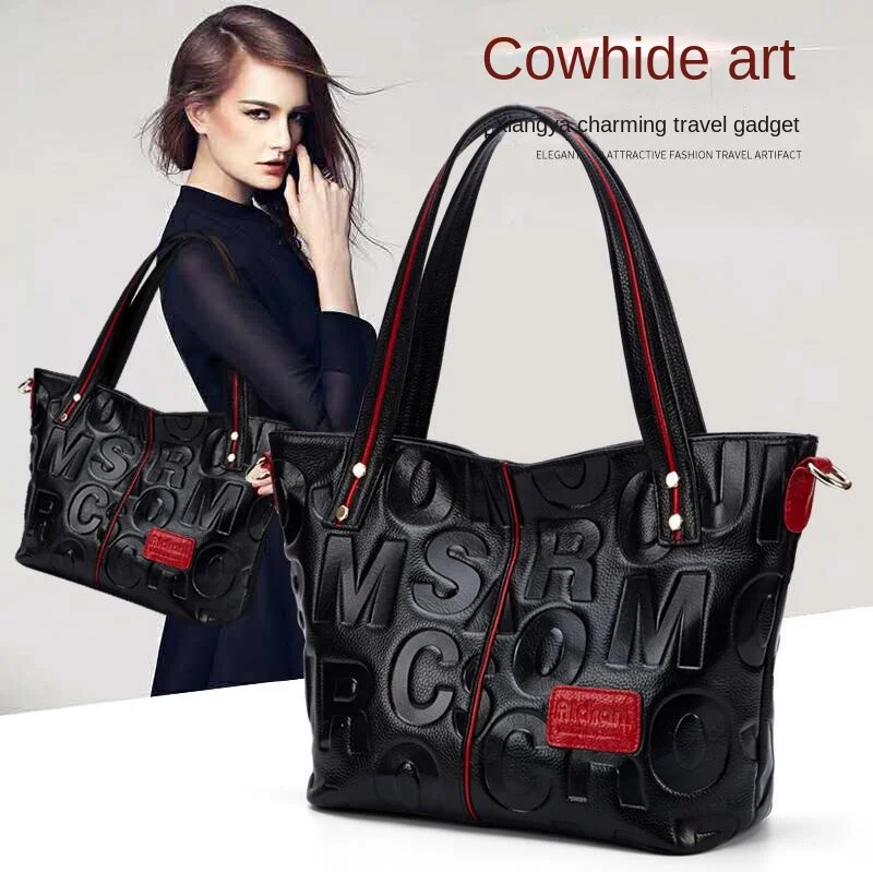 

Luxury Handbags Women Bags Designer Fashion Genuine Leather tote bags for Women 2024 winter Cowhide Tote Bag Shopping Handbag
