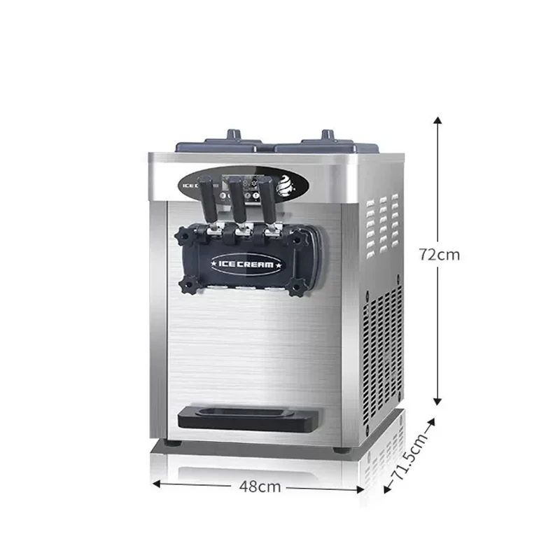 Ice Cream Machine GQ-618STB 1800W Commercial Desktop Vertical Small Automatic Home Soft LCD Panel Puffing Maker Countertop 2