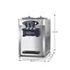 Ice Cream Machine GQ-618STB 1800W Commercial Desktop Vertical Small Automatic Home Soft LCD Panel Puffing Maker Countertop 2