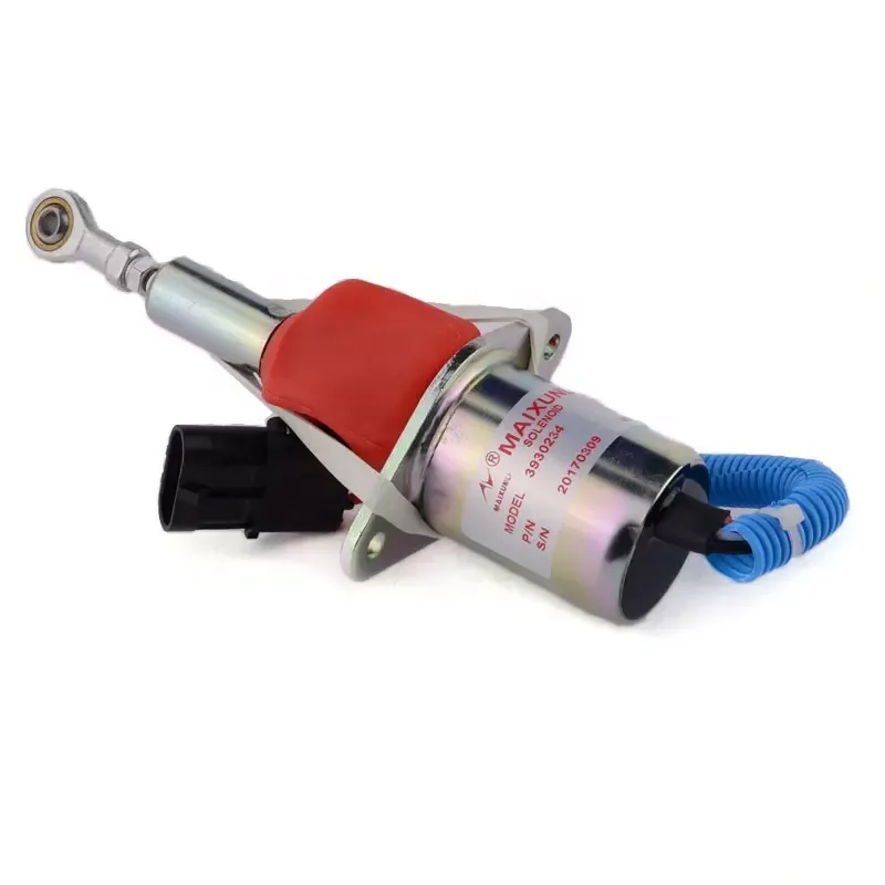 

24V diesel engine stop solenoid valve 3930234 6734-81-9140 for 6D114 6CT PC300-7 PC350-7 Excavator parts