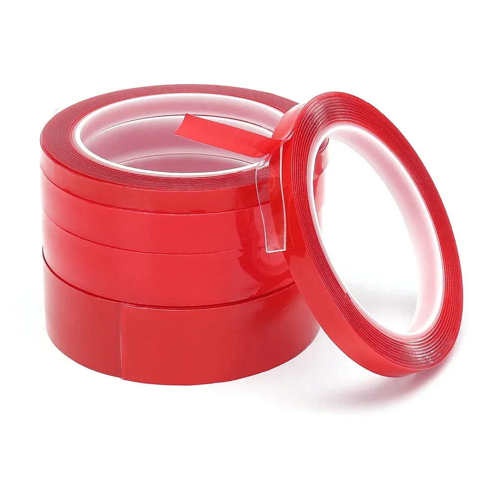 Double Sided Tape Nano 3Meter 10/20/30mm Width Transparent Washable Adhesive Nano Traceless Sticker Glue Red