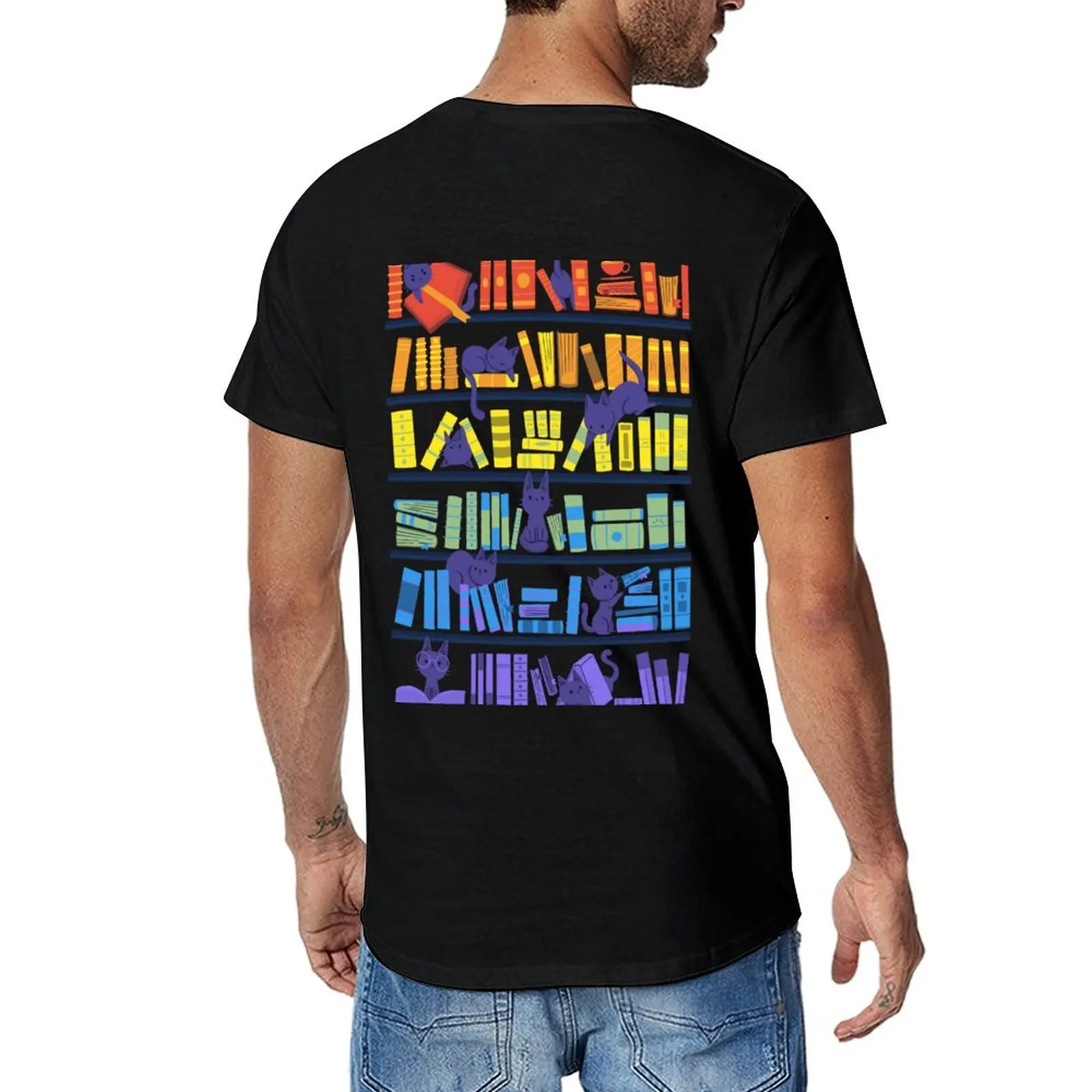 

Library Kittens T-Shirt graphics tees funny t shirts for men