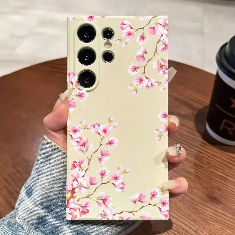 Floral Elegance Silicone Phone Case Cover