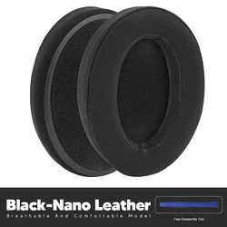 Premium Replacement Memory Foam Ear Pads, Enhanced Comfort Ear Cushions for Headphones (Nano Leather)