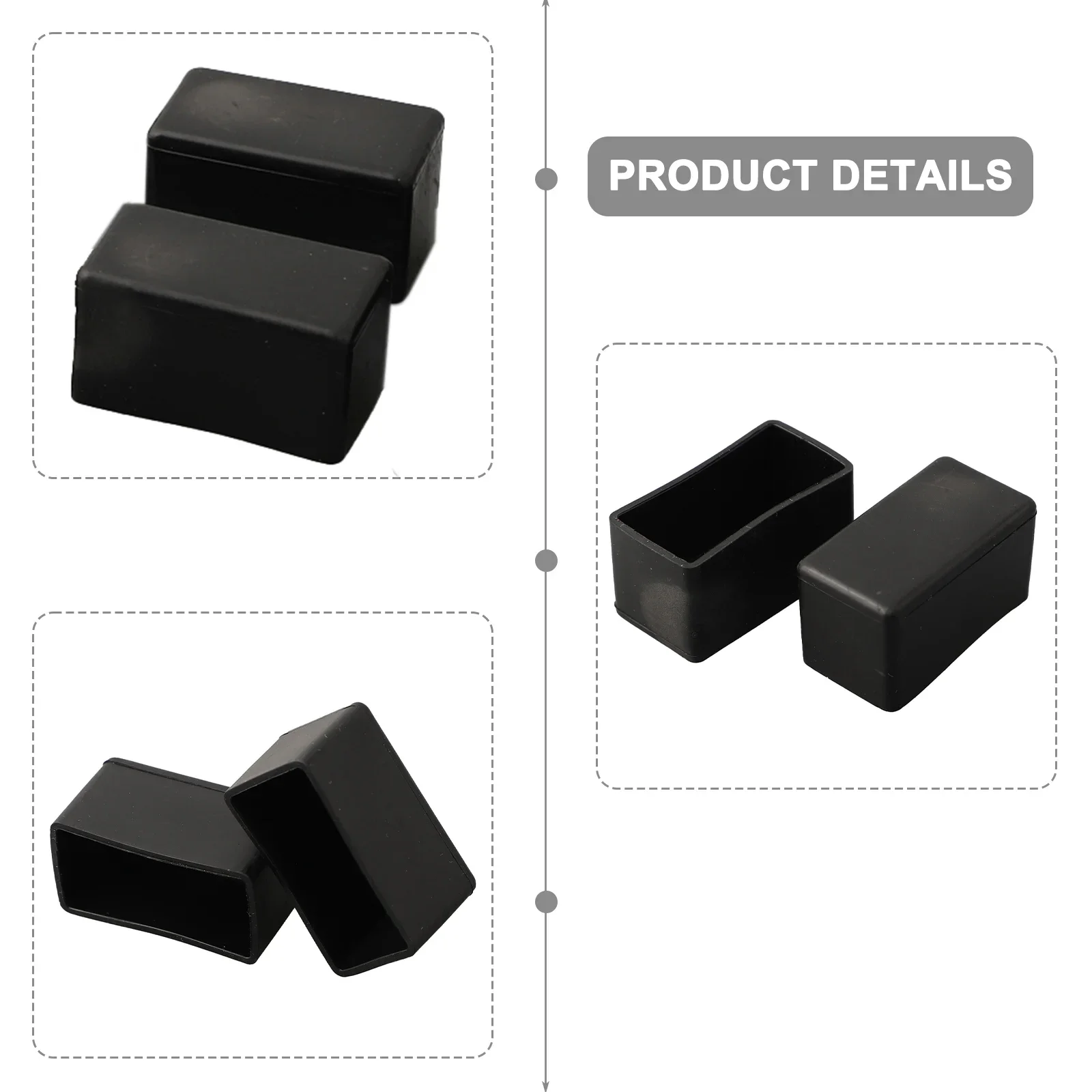 Chair Leg Caps Rubber Feet Protector Pads Furniture Table Covers Socks Plugs 12 Pcs/Set Furniture Leveling Feet Home Decor