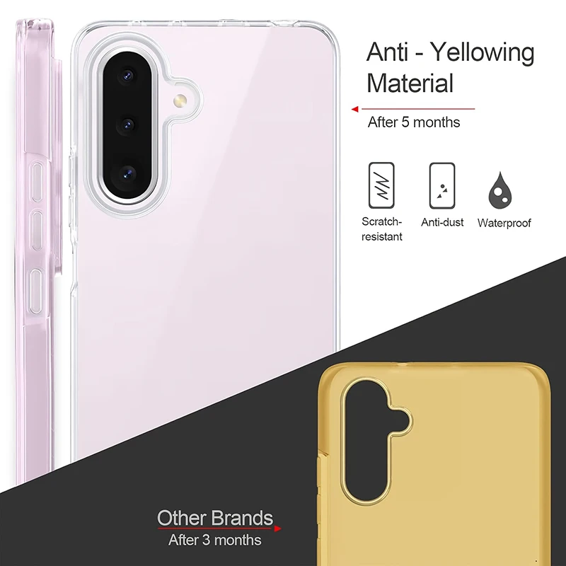 360 Full Body Transparent Shockproof Silicone Phone Case