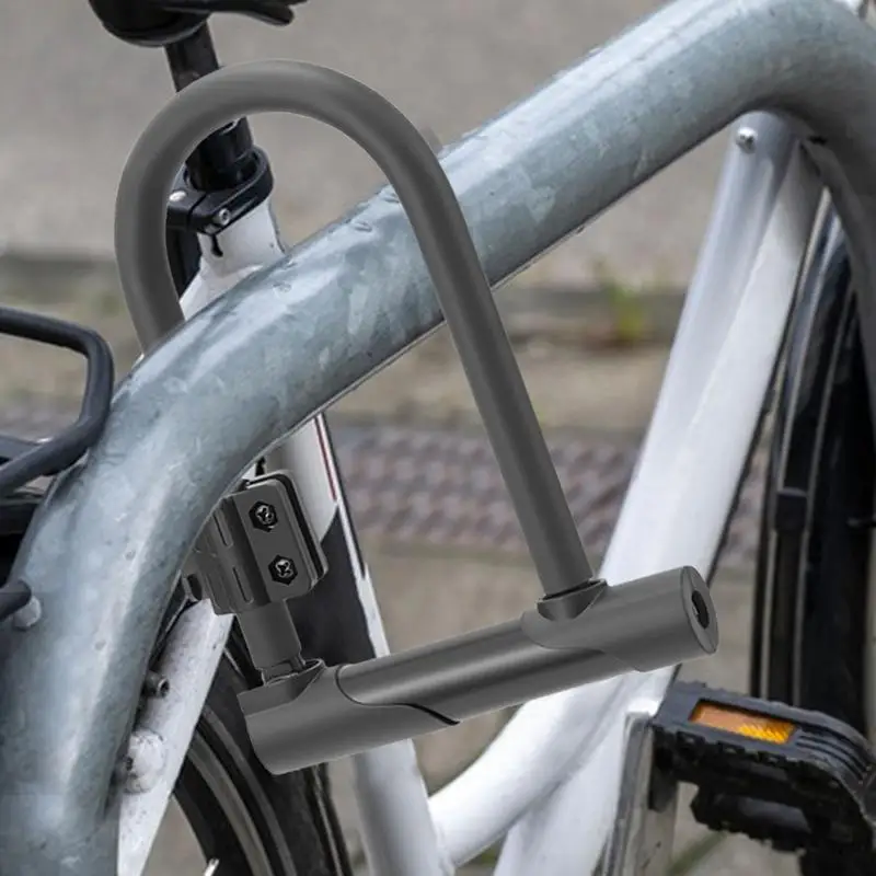U Lock Bicycle U Shape Combination U Lock With Bracket Sturdy Anti-Theft Bicycle Lock Convenient Bracket Secure U Locks For