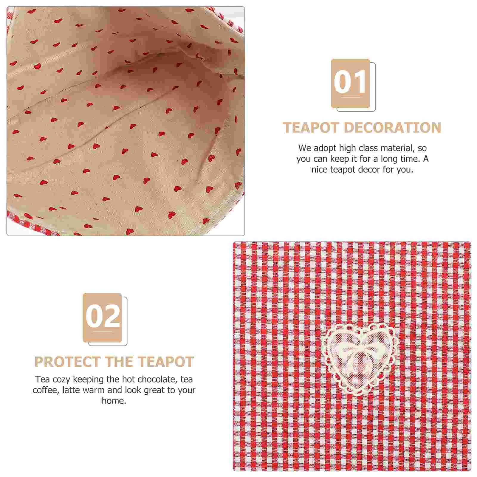 Teapot Insulation Cover Household Warm Cozy Warmer Keeper Dust Prevention Cotton Printed Delicate Kettle