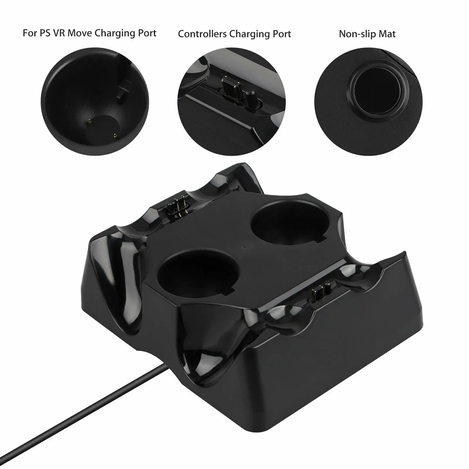 4 in 1 Controller Charging Dock Station for Playstation PS4 VR Move