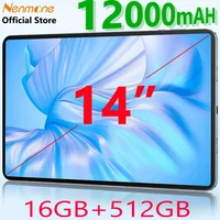 Global Firmware Nenmone 14 inch Large Screen Tablet Pc Android 14 16+512GB 4G Phone Call 5G WiFi Tablets Планшет 14“ Game Study 1
