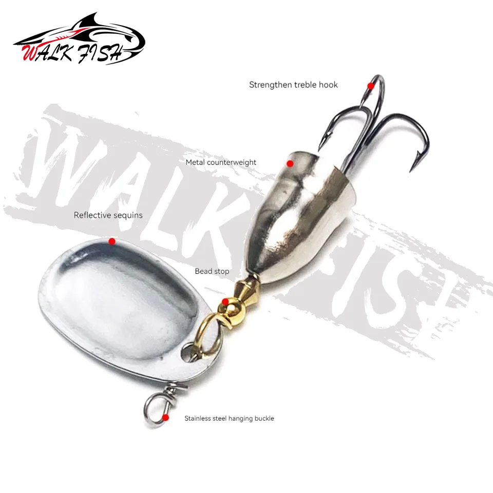 WALK FISH New 1#-5# Fishing Lure Spinner 5