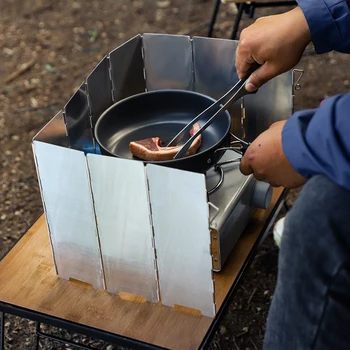 Aluminum Stove Wind Shield 4