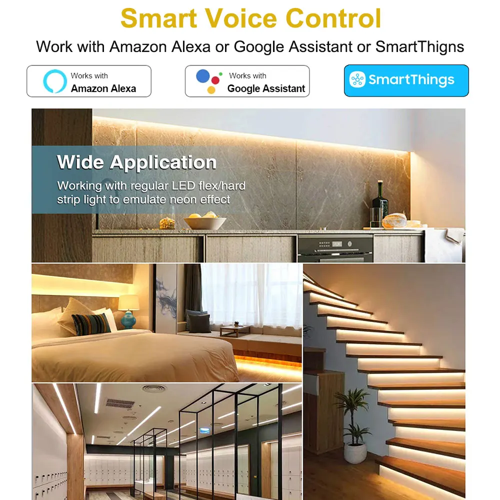 Google Assistant Led Strip Controller Google Home Led Strip Lights