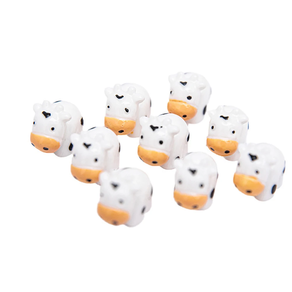 

Creative Resin Cow Ornaments Cartoon Small Animal Decorative Ornaments For Decorating Garlands, Garlands, Tabletop Displays